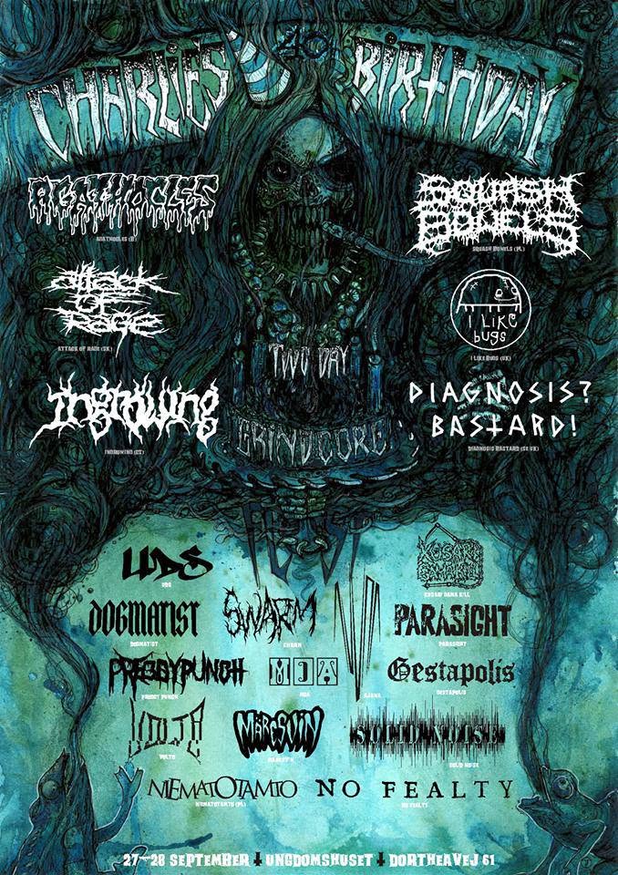 The Grindcore Family Weekend 2013 poster